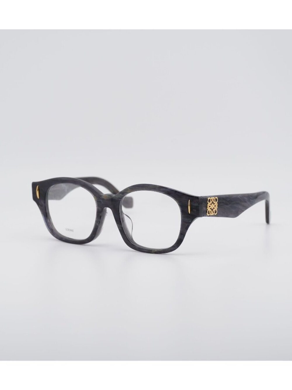 Loewe LW50096F 063 Eyeglasses Black Marble 50mm Square Frame